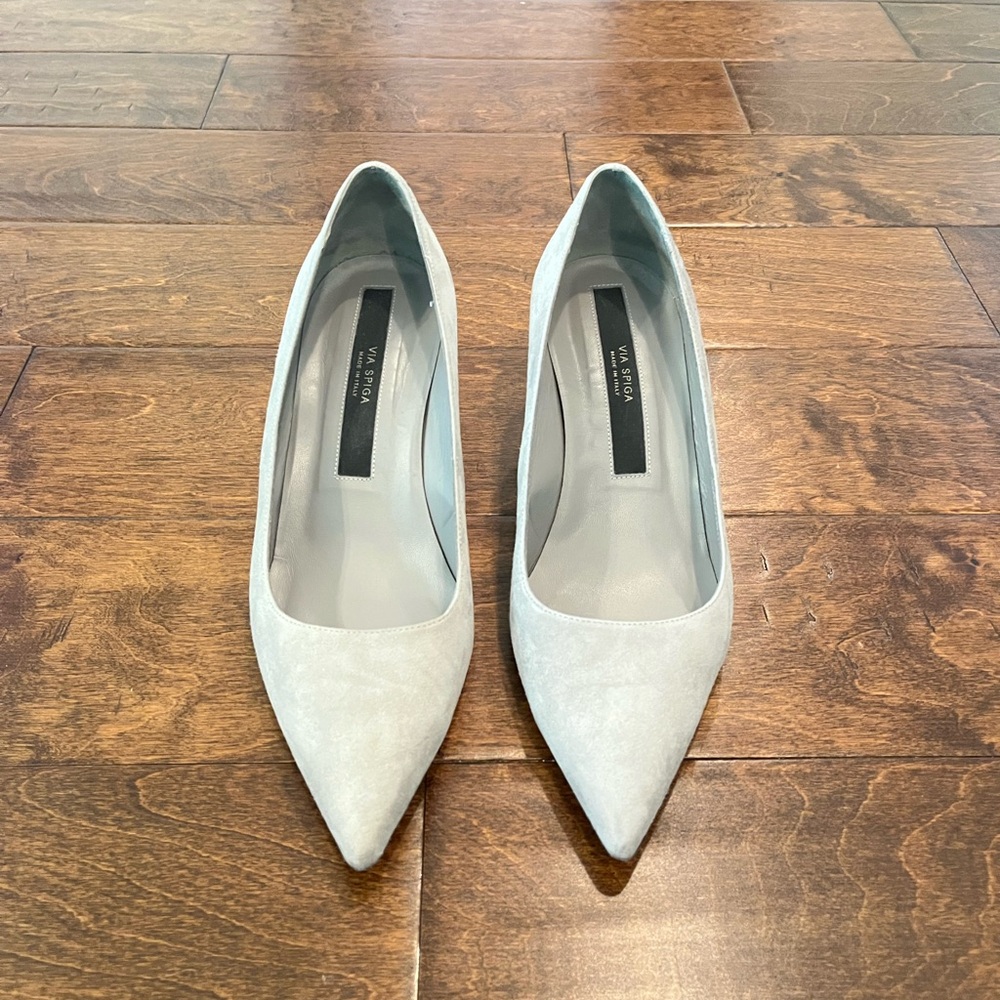 VIA SPIGA NIKOLE 55 LEATHER SUEDE GRAY
PUMPS Size 10